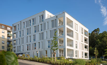 Neubau in der Dresdnerstr in Taunusstein Seitenansicht