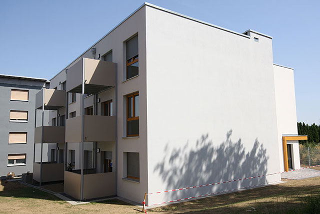 Modulbauweise Idstein Hausansicht von der Seite