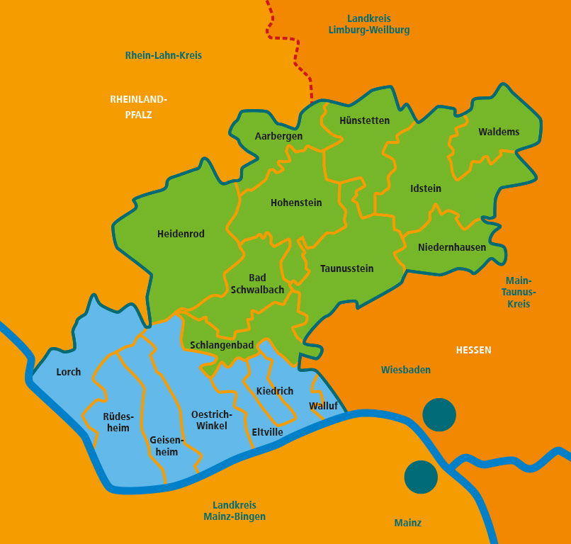 Karte der Liegenschaften der kwb