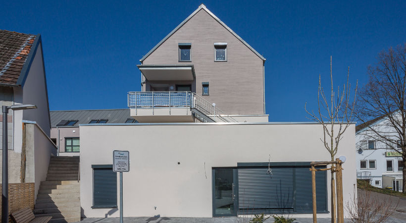 Frontansicht der Gewerbefläche Wild- & Bauernmarkt